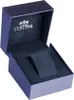 An open blue watch box with the Festina logo inside. Produktbild-Vorschau