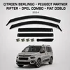 Sada 4 deflektorů pro Citroën Berlingo, Peugeot Náhled obrázku produktu 5