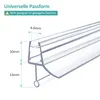 Diagram showing dimensions of a shower seal. Produktbild-Vorschau