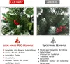 COSTWAY Sapin de Noël artificiel 180cm avec baies rouges, Voir les images du produit 7