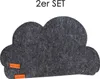 wortek Filz Kinder Platzset I Wolke, Schwarz - Tischset - Produktbild-Vorschau 4