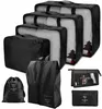 Set de voyage de 8 organiseurs de valise imperméables à Voir les images du produit 8