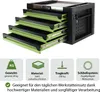 Werkzeugkiste 4 Schubladen ca. 68 x 46 cm leer grün Aufsatz Produktbild-Vorschau 3