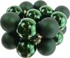 Weihnachtsbaumkugeln Glas Ø 6 cm grün matt/glanz 2 x 10 Produktbild-Vorschau 1