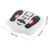 A white electronic foot massager with black foot pads and a small screen, shown from a slightly elevated angle. Podgląd zdjęcia produktu