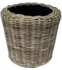 VAN DER LEEDEN DRYPOT® Rattan Pflanzkübel Grau Ø 34 cm - Produktbild-Vorschau 2