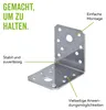 Alberts Winkelverbinder | Edelstahl | 70 x 70 x 55 mm | Produktbild-Vorschau 5