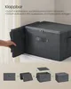 A hand is shown folding a storage box, with a diagram below showing the assembly steps. Náhľad obrázku produktu