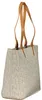 Borsa da donna beige con dettagli a contrasto, realizzata Anteprima dell’immagine prodotto 3