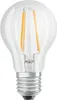 A clear, professional studio shot of an LED filament light bulb. Produktbild-Vorschau