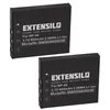EXTENSILO 2x Akku Ersatz für Fuji Fujifilm NP-40N, NP-40 Produktbild-Vorschau 3