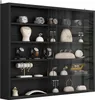 vitrine murale Vicco Showla Noir avec 4 étagères, Model Voir les images du produit 6
