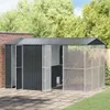 vidaXL Vogelkäfig Anthrazit 430 x 310 x 247 cm Verzinkter Produktbild-Vorschau 2