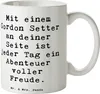 Mr. & Mrs. Panda Tasse Spruch Gordon Setter Freude - Weiß - Produktbild-Vorschau 1
