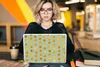 MuchoWow® Laptop Aufkleber Sticker Cover Muster - Grün - Produktbild-Vorschau 5
