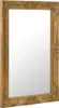 A gold-colored baroque-style wall mirror is shown against a white background. Produktbild-Vorschau