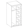 AX LIVING Schrank mit Spiegel Weißen Kleiderschrank Produktbild-Vorschau 9