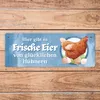 Frische Eier von glücklichen Hühnern Metallschild Produktbild-Vorschau 6