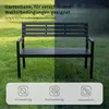 WOLTU Gartenbank für 2-3 Sitzer, 115cm Metall bis 280 kg Produktbild-Vorschau 7