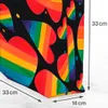 VOID Herz Regenbogen Streifen LGBTQ Tasche 33x33x14cm,15l Produktbild-Vorschau 3