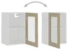 vidaXL Závesná vitrína Lyon Sonoma dub 40x31x60 cm materiál Náhľad obrázku produktu 6