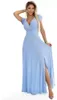 Numoco. Vestido de fiesta para mujer. Color: azul celeste. Vista previa de la imagen del producto 3