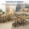 Couchtisch 2er Set aus Holz, Wohnzimmertisch Modern, Produktbild-Vorschau 4