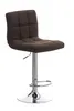 CLP Barhocker Peru STOFF drehbar und höhenverstellbar braun Produktbild-Vorschau 1