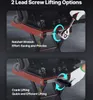 Two images showing different lifting options for a motorcycle lift. Produktbild-Vorschau