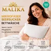 Malika Mikrofaser-Seersucker-Bettwäsche 3-teilig, 200 × 200 Produktbild-Vorschau 2