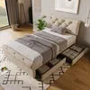 MODFU Polsterbetten 90x200 mit höhenverstellbarem Produktbild-Vorschau 1
