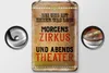 Blechschild Spruch 12x18cm bei uns ist immer was los Zirkus Produktbild-Vorschau 3