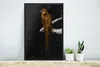MuchoWow® Gerahmtes Poster Papagei - Vogel - Gold 40x60 cm Produktbild-Vorschau 5