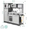 Cucina in legno XXL con illuminazione LED, grembiule e Anteprima dell’immagine prodotto 10