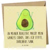 Mr. & Mrs. Panda Deluxe Karte Avocado Glücklich - Gelb Produktbild-Vorschau 1