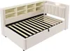 MODFU Lit Coffre 90x200 cm - Lit Simple avec Rangement Voir les images du produit 8