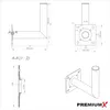 PremiumX SAT Anlage 80cm Antenne Quad LNB 8x F-Stecker Produktbild-Vorschau 8