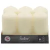 HOFER Stumpenkerzen 6er Set – 6x12cm – Elfenbein Ivory – Produktbild-Vorschau 2