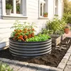 Outsunny Hochbeet aus Stahl, Pflanzbeet Frühbeet Gartenbeet Produktbild-Vorschau 2