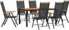 vidaXL 9-tlg. Garten-Essgruppe Aluminium Schwarz Produktbild-Vorschau 10