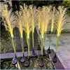 Lampa ogrodowa solarna LED trawa pampasowa ciepła biel 70 Podgląd zdjęcia produktu 2
