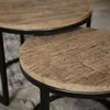 AnLi Style Beistelltisch-Set/2 runde/halbrunde Gestelle Produktbild-Vorschau 5