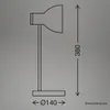 Briloner PREP lampe de table design blanc bois Ø14 cm 39.5 Voir les images du produit 6