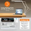 Lampe de bureau à LED pour architectes avec support Voir les images du produit 5