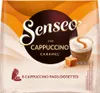 A package of Senseo Cappuccino Caramel coffee pads. Produktbild-Vorschau