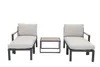 Garden Impressions Cinto Lounge-Set 5-teilig – Carbon Black Produktbild-Vorschau 4