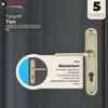A close-up of a door handle with marketing text and graphics. Produktbild-Vorschau
