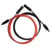 Solarkabel Verlängerung rot schwarz montierter Solarstecker Produktbild-Vorschau 1