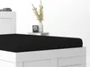 Satin-Spannbettlaken 160x200 Schwarz Produktbild-Vorschau 4