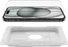 A screen protector is shown above an iPhone, with a white tray below. Anteprima dell’immagine prodotto